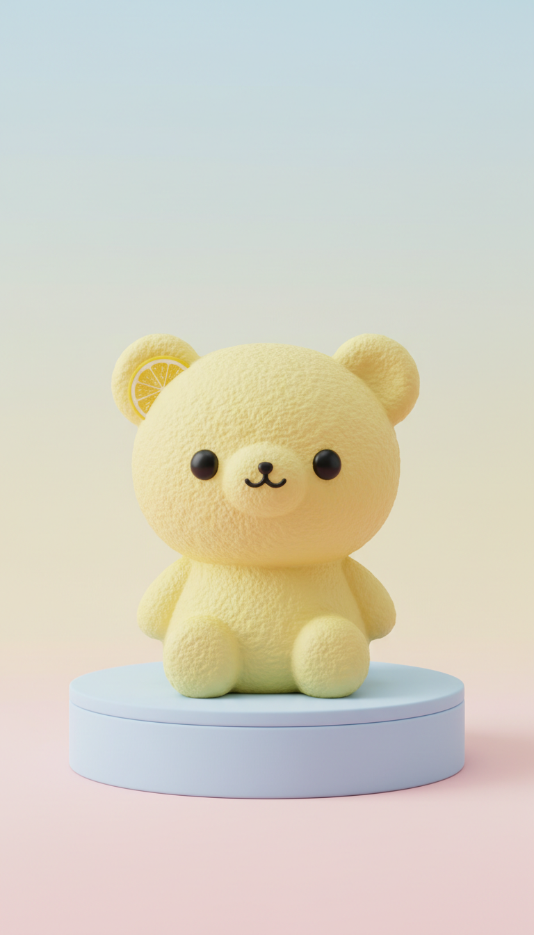 Lemon Soufflé Bear Scented Toy